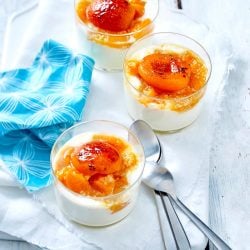 Verrine yaourt-abricot